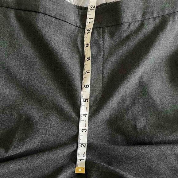 Banana Republic Factory Mid-Rise Gray Dress Pant Trouser, size 12 - Picture 11 of 13